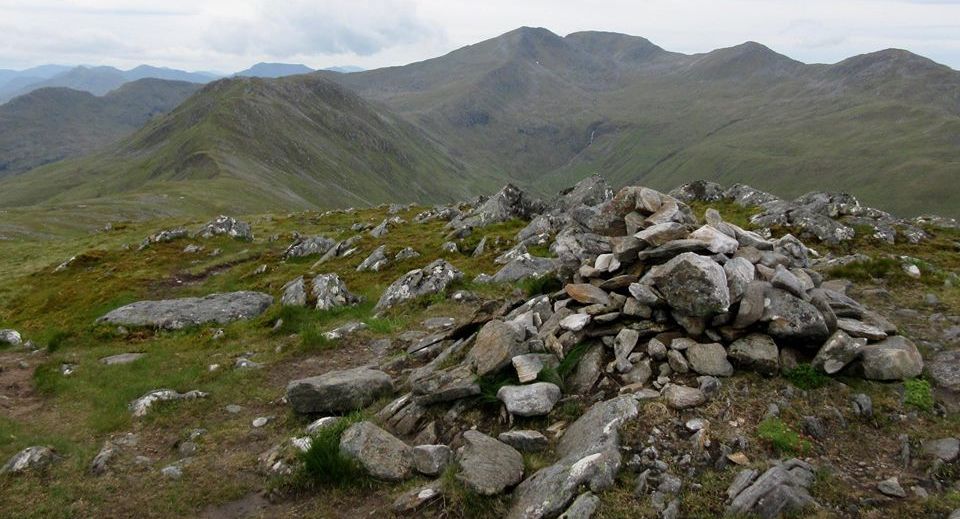 A'Chralaig to Mullach Fraoch-choire ridge