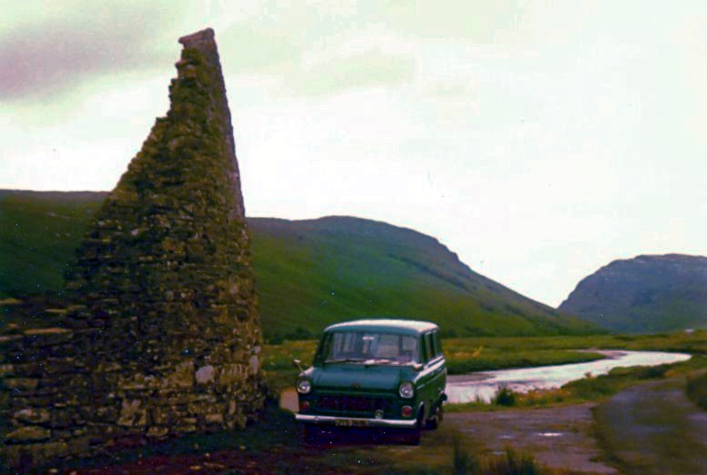 Pictish Tower ( Broch ) of Dun Dornaigil near Ben Hope in Highlands of Northern Scotland