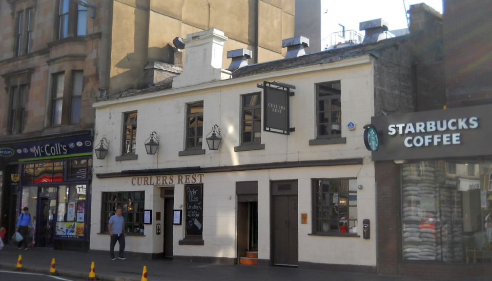 The "Curlers" restaurant in Byres Road