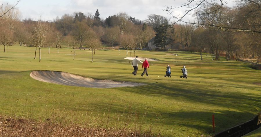 Cadder Golf Course from the Kelvin River