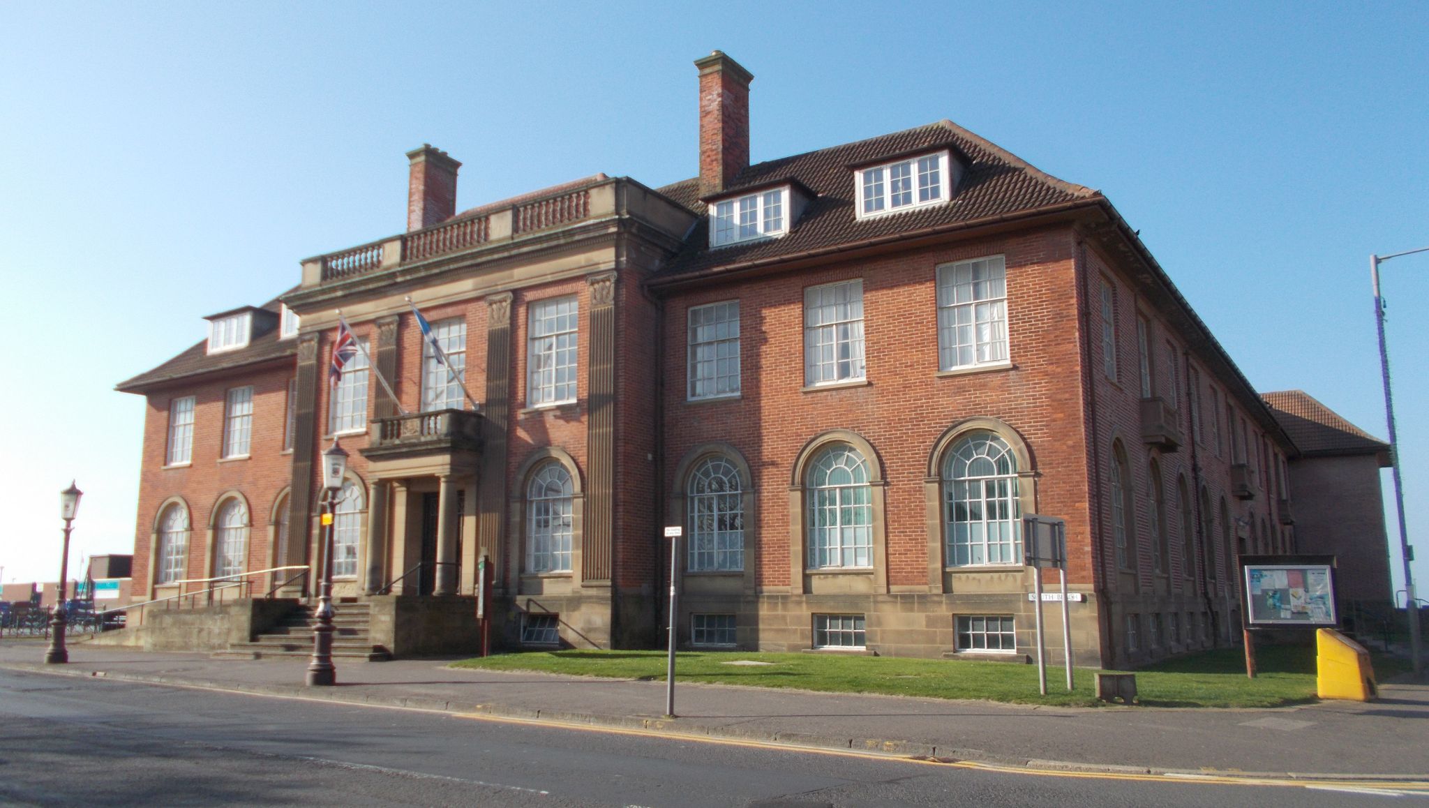 Council Offices at Troon on the Ayrshire Coast of Scotland