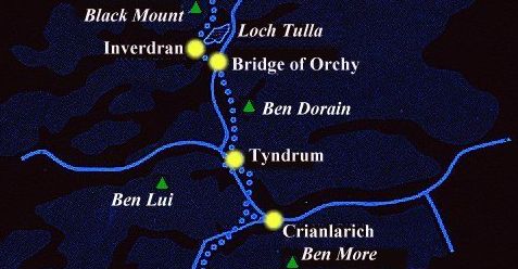 The West Highland Way around Tyndrum
