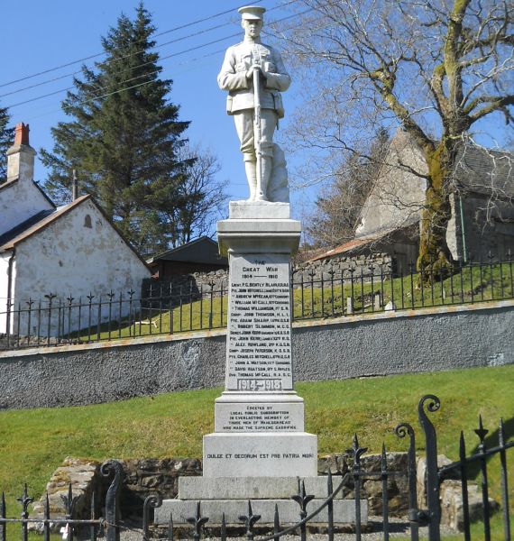 War Memorial in Wanlockhead