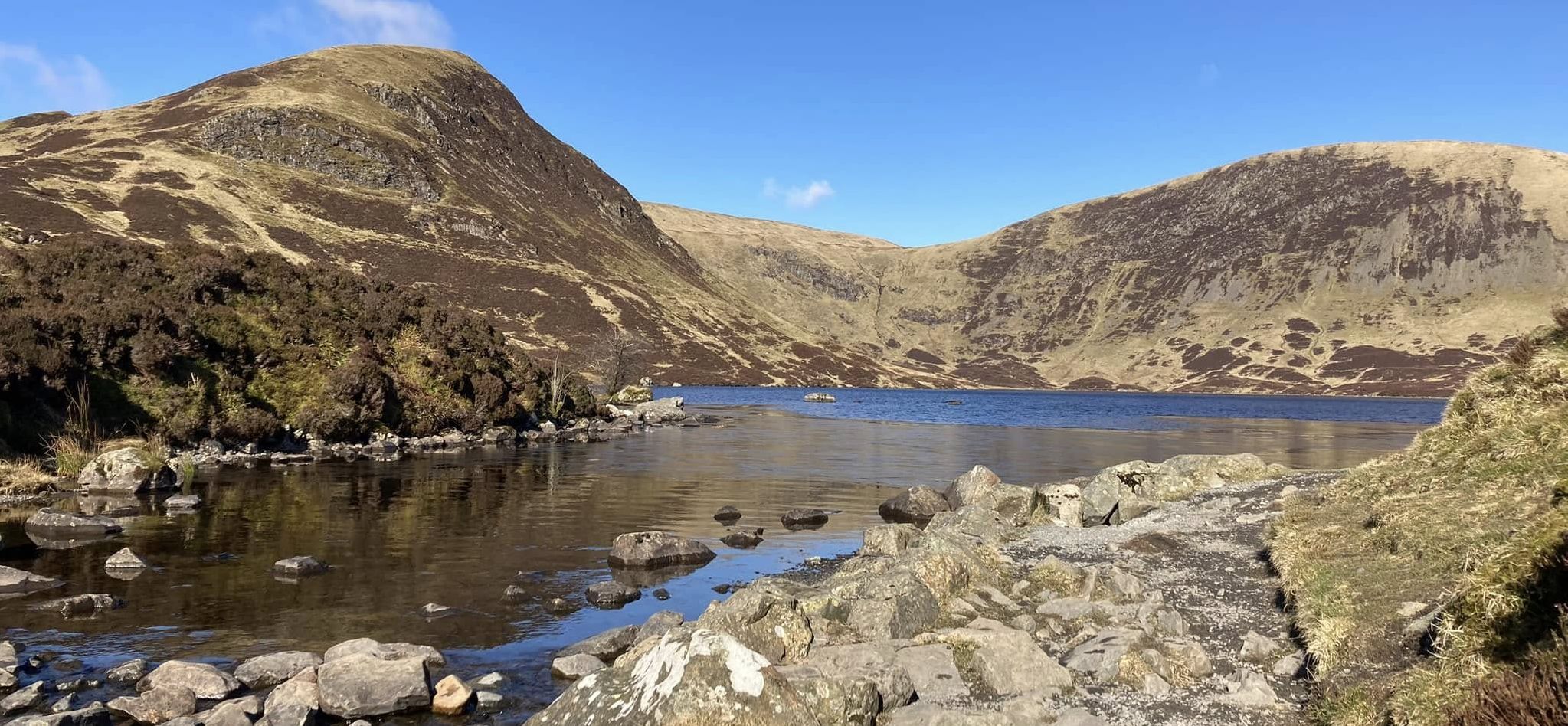 White Coomb and Lochcraig Head from Loch Skeen
