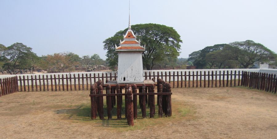 Elephant Khraal at Ayutthaya