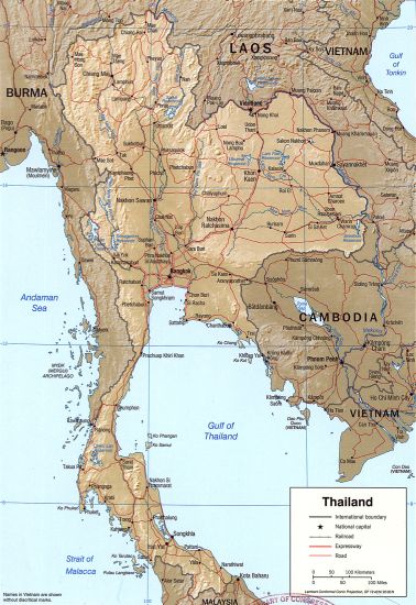 Map of Thailand