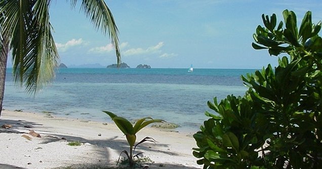 Beach on Koh Samui in Southern Thailand