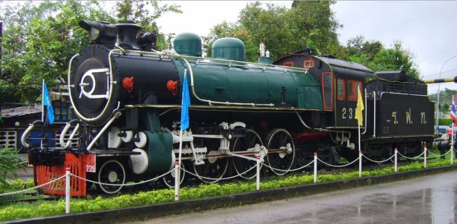 Old Steam Locomotive at Chumpon