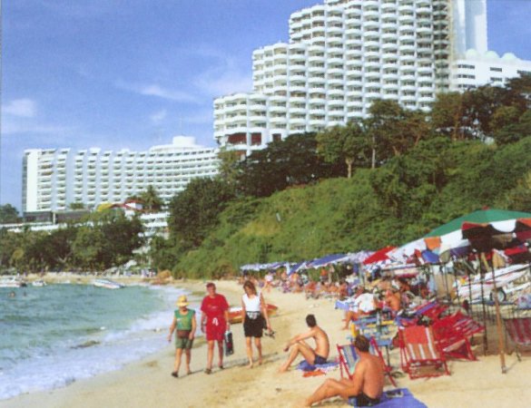 Beach at Pattaya in South East Thailand