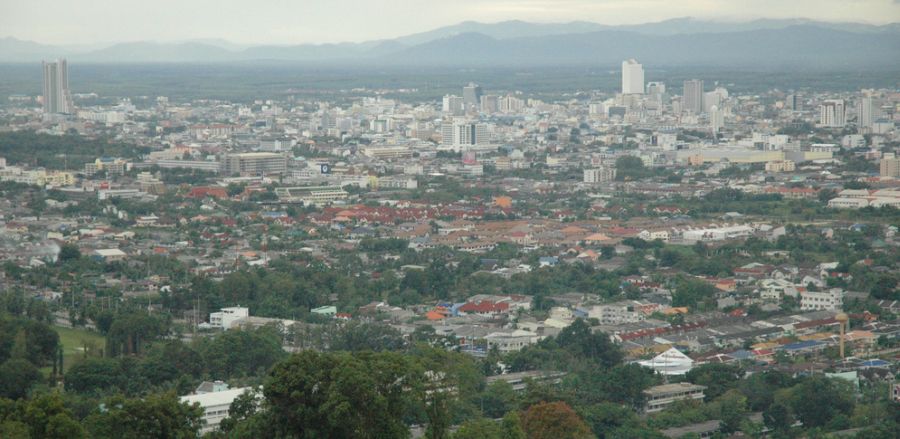 City of Hat Yai in Southern Thailand