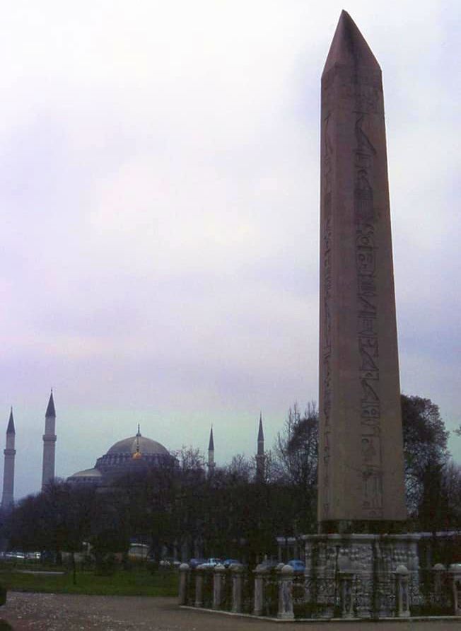 Egyptian Hieroglyphs on Obelisk