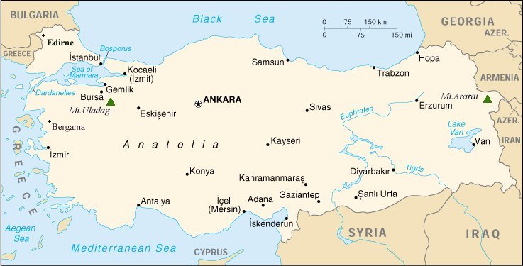 Map of Turkey