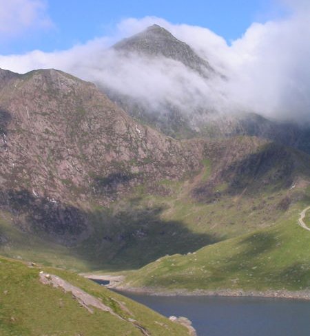 Snowdon ( Yr Wddfa ) - 1085 metres - highest mountain in Wales
