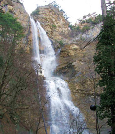 Uchan-su Waterfall in Crimea , Ukraine