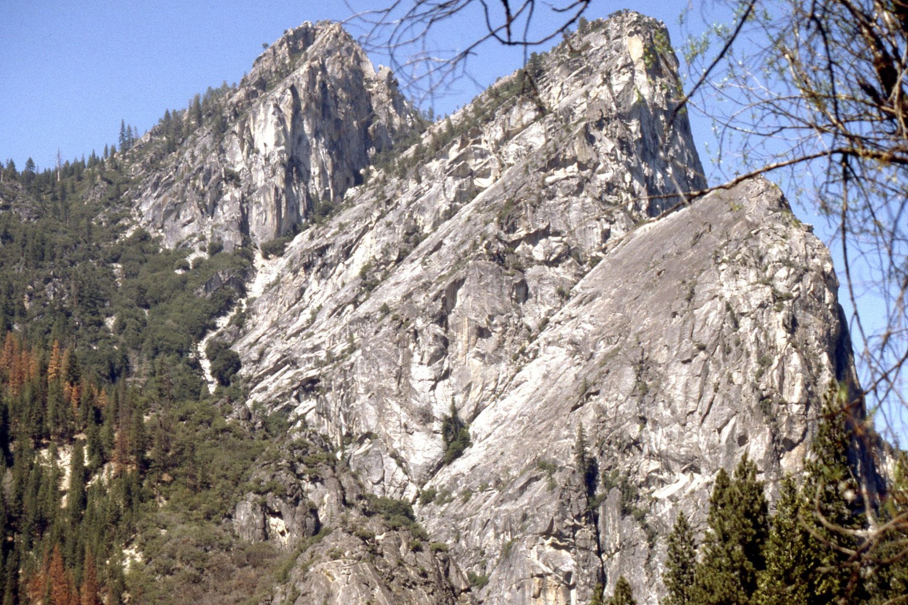 The Three Brothers above Yosemite Valley