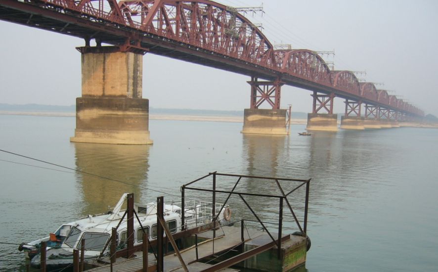 Hardinge Railway Bridge over the Padma River in Bangladesh