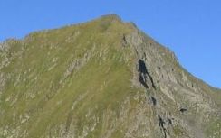 Moldoveanu in the Southern Carpathians - the highest mountain in Romania