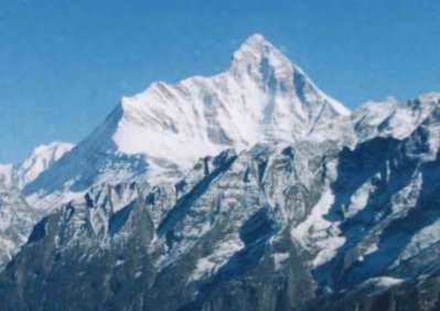 Nanda Devi in the Garwal Himalaya - the highest mountain in India