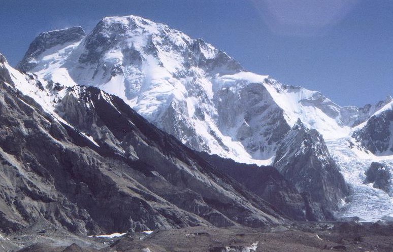 Broad Peak ( 8047 metres ) in the Karakorum Mountains of Pakistan - the world's twelfth highest mountain