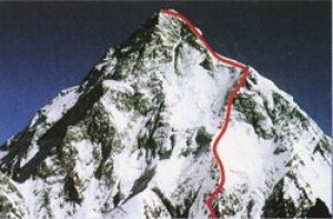 K2 ascent route