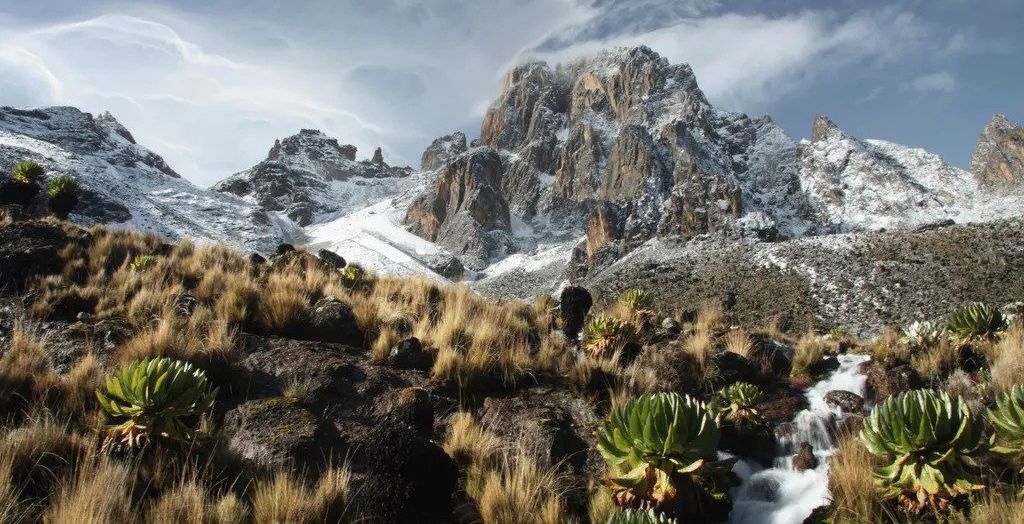 Mount Kenya in East Africa